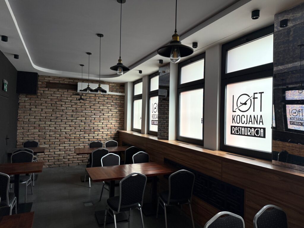 loft kocjana restauracja pomieszczenie klimazen